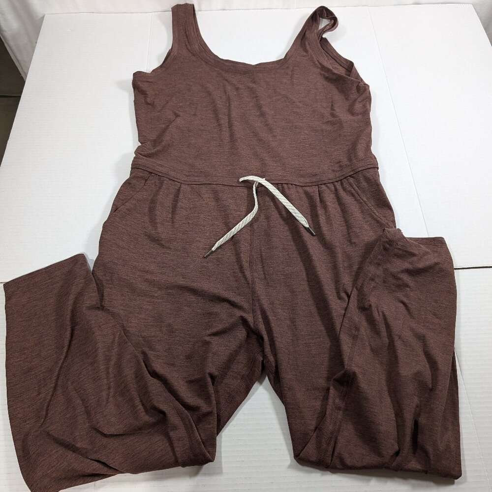 Vuori Womens Lux Harem Jumpsuit Brown Medium  EUC!